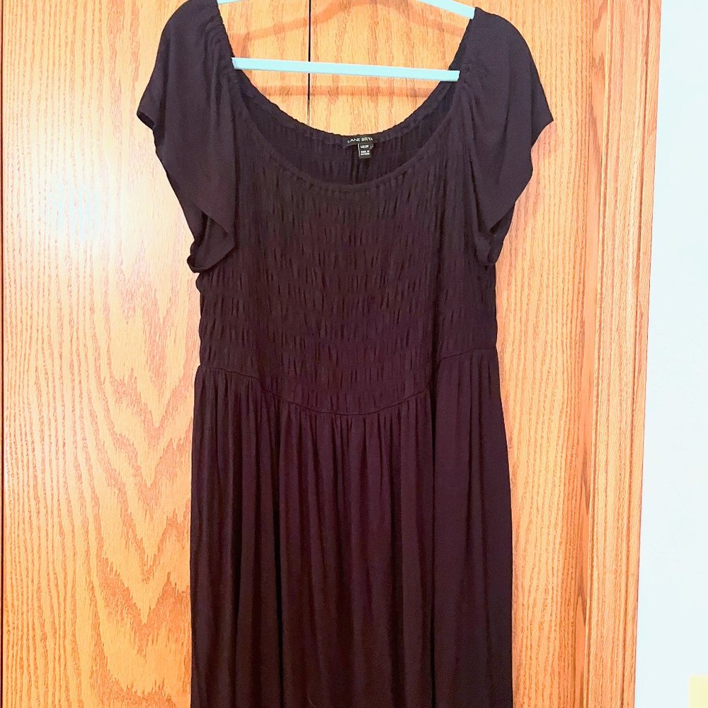 Lane Bryant flutter sleeve dress with ruching! Size 18! So flattering!